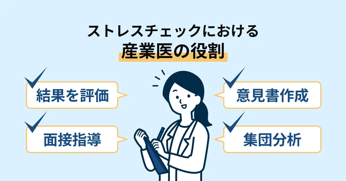 ストレスチェックにおける産業医の役割